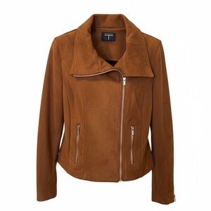 Tahari Tan Faux Suede jacket